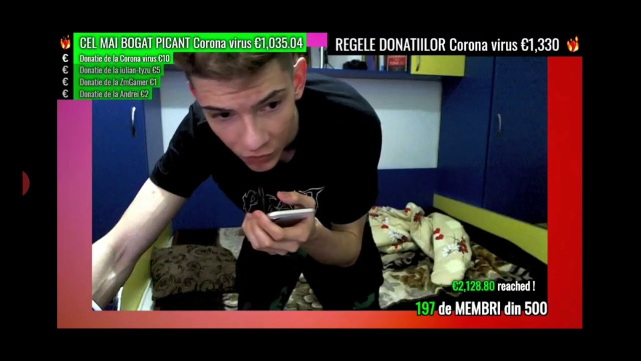 Antonio Pican primeste donatie de 1500+ euro pe live si isi suna iubita!!!