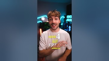 4 FREE websites for creators 😌 #videoediting #videoeditor #contentcreator #videoeditingtips