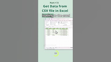 How to get Data from CSV file in Excel Part 72  #excel #spreadsheetmagic #datascience