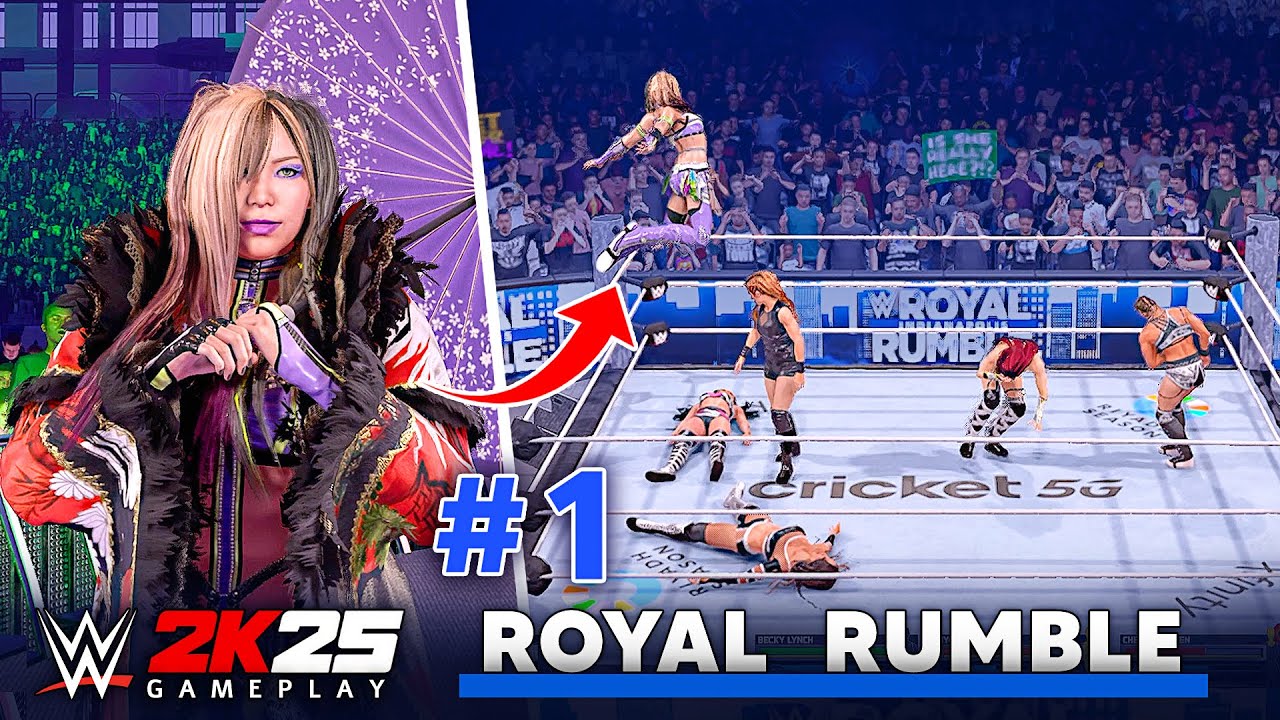 WWE 2K25 Кайри Сэйн выходит на первое место в женском Королевском турнире