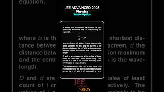 JEE Advanced 2025 Paper 1 Problem from Errors-Wave Optics #jee #jeeadvance #jeeproblems #physics