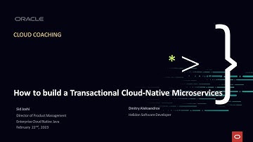 How to build a Transactional Cloud Native Microservices