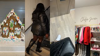 VLOGMAS DAY 15 | GINGERBREAD HOUSE COMPETITION + MY BEAUTY ROOM IS UNDER CONSTRUCTION screenshot 2