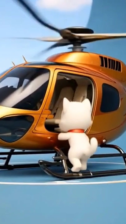 “VIP KITTY IN THE SKY 🚁😻”ai video #cute #baby #cat