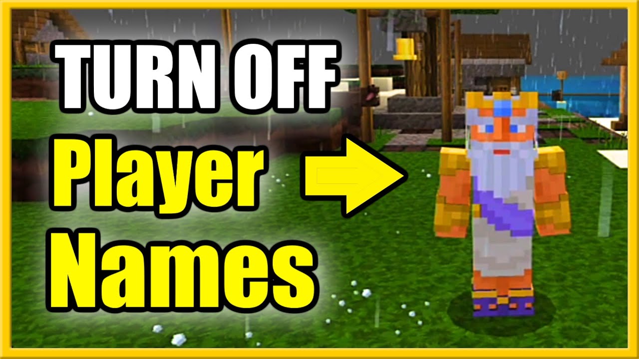 How To Turn Off Player Names In Minecraft Hide Name s Easy Method Youtube