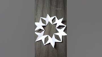 ❄️✨雪の結晶の作り方|| クリスマスオーナメント❄️❄️ #shorts #viralshorts #youtubeshorts #snowflakes