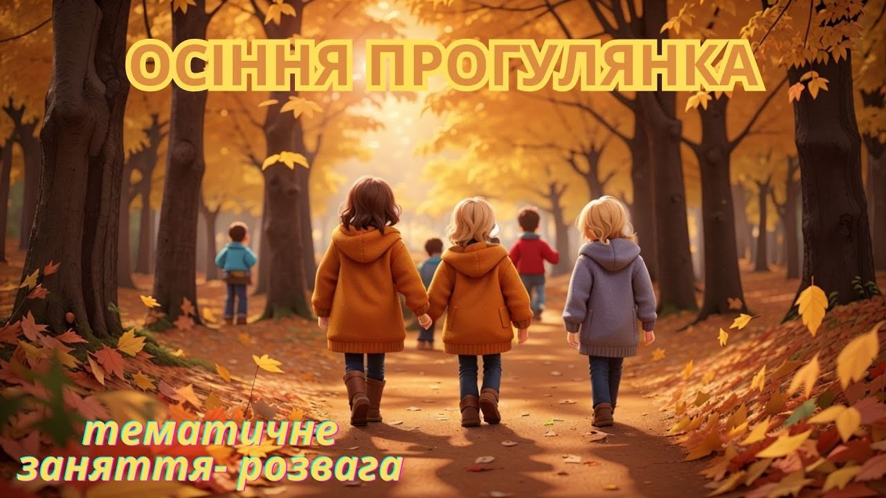 Осіння прогулянка/ тематичне заняття - розвага/ ранній вік