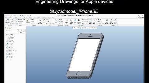 Download 3D model of iPhone 5s and iPhone SE based on Engineering Drawings for Apple devices