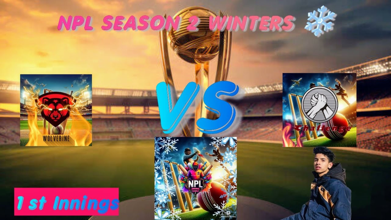 NPL SEASON 2 WINTERS ❄| Match 7| 1st Innings /The Wolverines VS The 8 Challangers