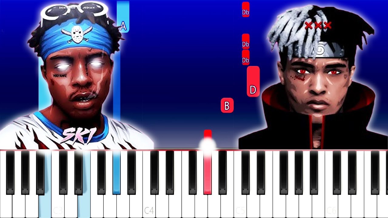 XXXTentacion - IWatchedHimDrown ft. Ski Mask The Slump God (Piano Tutorial)