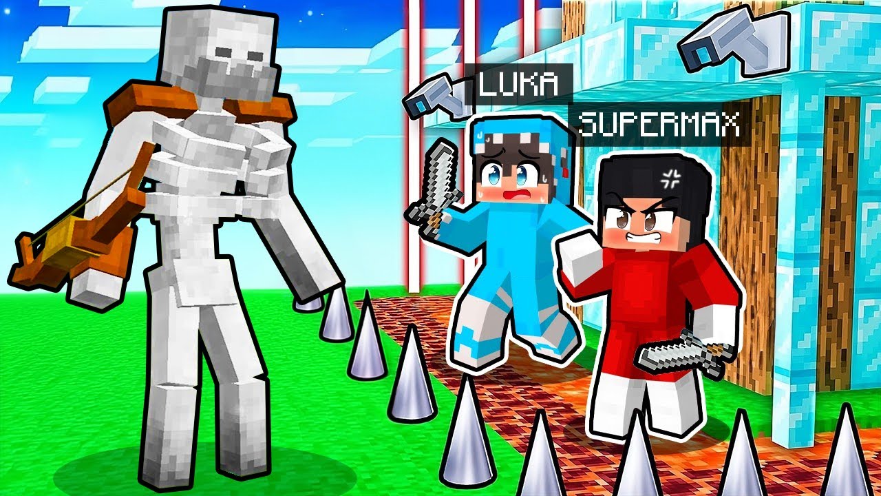 Mutant Skeleton Protiv Najsigurnije Minecraft Kuće