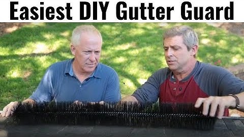 Easiest DIY Gutter Guard - gutter clogging Solution