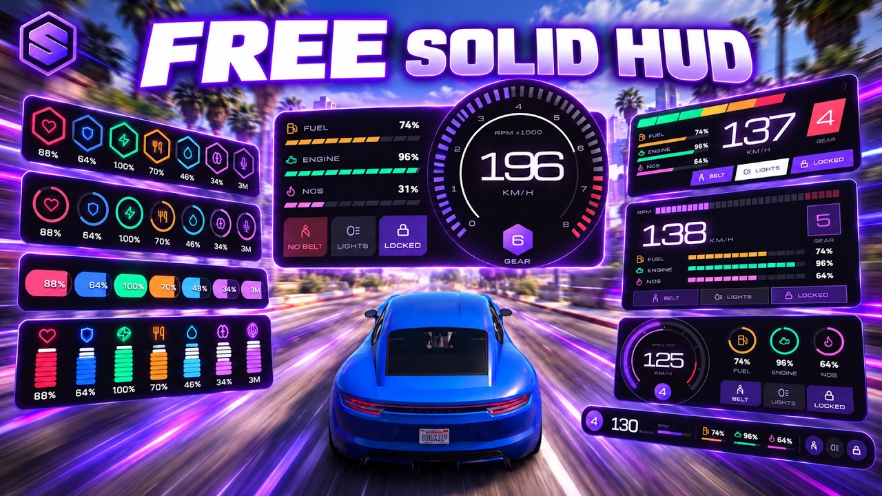 SOLID HUD – Fully Customizable trailer
