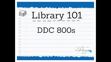 Library 101 DDC 800