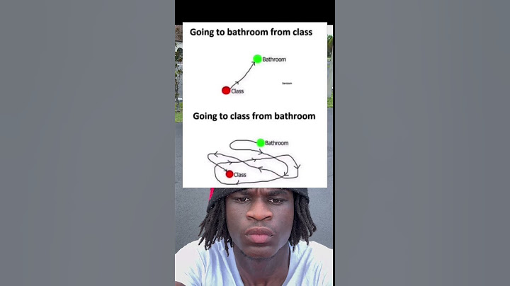 Going to bathroom from class Going to class from bathroom