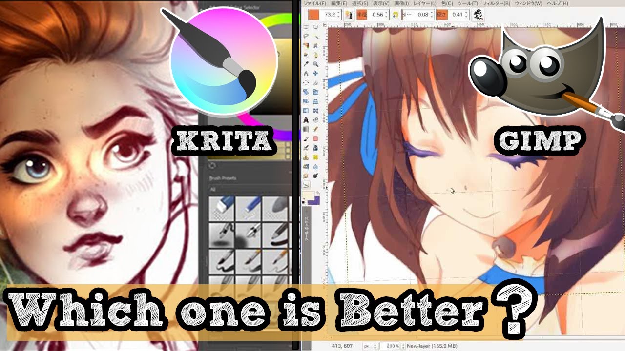 GIMP Vs Krita Which Is Better YouTube GIMP Vs Krita Which Is Better YouTube