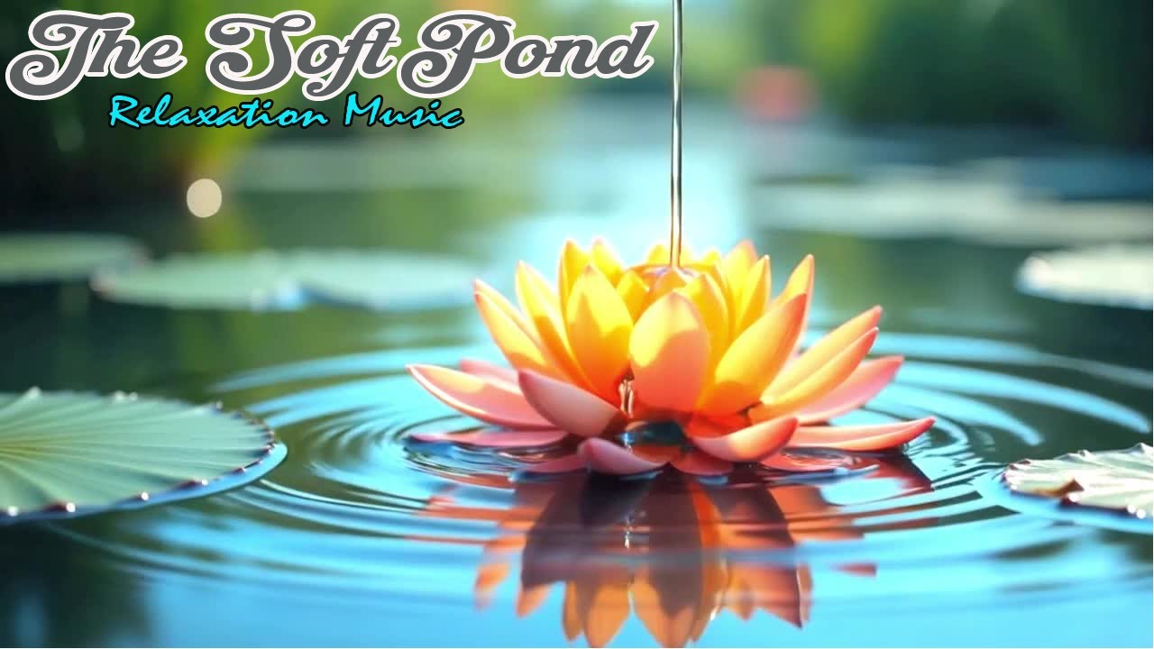 🌸 Pure Lotus Serenity 💧 | Gentle Water Drops & Sleep Music🎹🎼