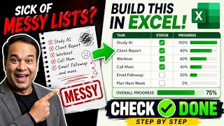 How to Build an Excel Task Tracker with Checkboxes Step by Step | Free Downloads