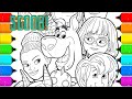 Digital Drawing and Coloring Scooby Doo Coloring Pages-Timelapse
