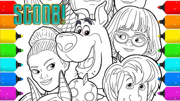 Digital Drawing and Coloring Scooby Doo Coloring Pages-Timelapse