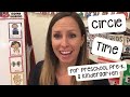 Circle time for preschool prek and kindergarten