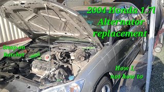 2004 1.7l Honda Civic alternator replacement
