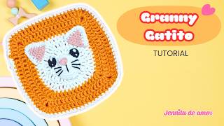 GRANNY GATITO-CURSO CROCHET- Aprende paso a paso -Tutorial para  Principiantes-