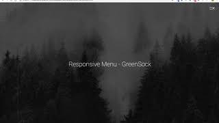 Menu minimalista com GreenSock JS