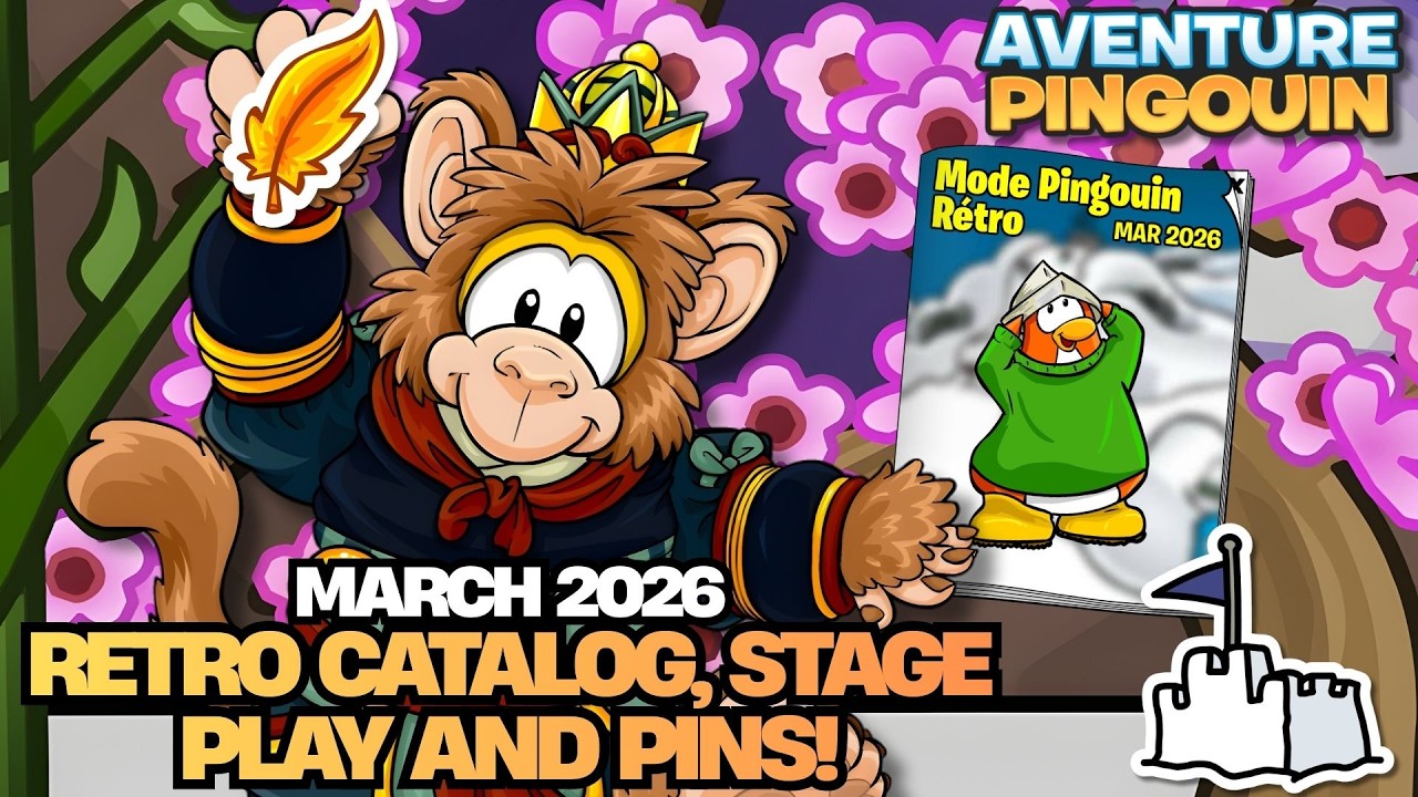 MARCH 2026 UPDATE! 📖 PINS + CATALOG + STAGE PLAY 🎭🌿 | Aventure Pingouin