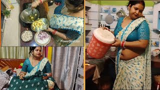 Saree Vlog ससरल जन स पहल घर क सर बचच बमर रत क खन सब क पसद क बनई