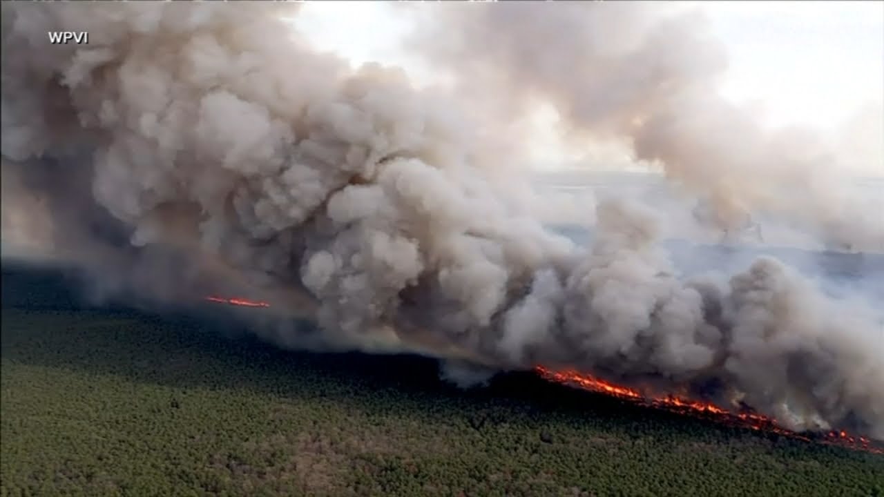 Wildfire in New Jersey Pine Barrens expected to grow before it's contained, officials say