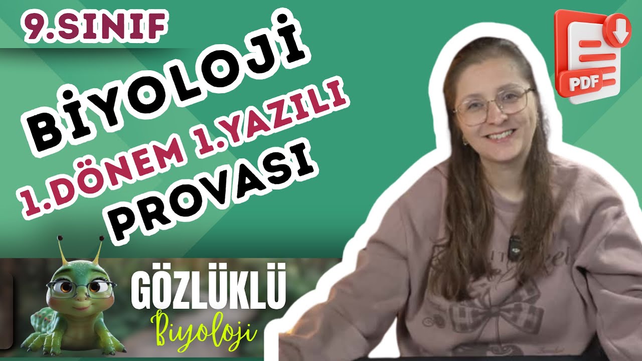 Biyoloji 9. Sınıf 1. Dönem 1.Yazılı Provası