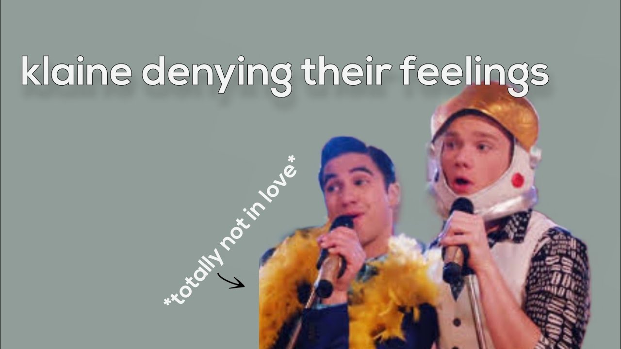 kurt and blaine pretending not to be in love for 7 minutes 