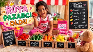 🛒ASEL RÜYA PAZARCI OLDU! 🍅🥕 Kendi Pazarını Açtı! 😍