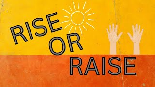 RISE OR RAISE / Quiz time / English Grammar
