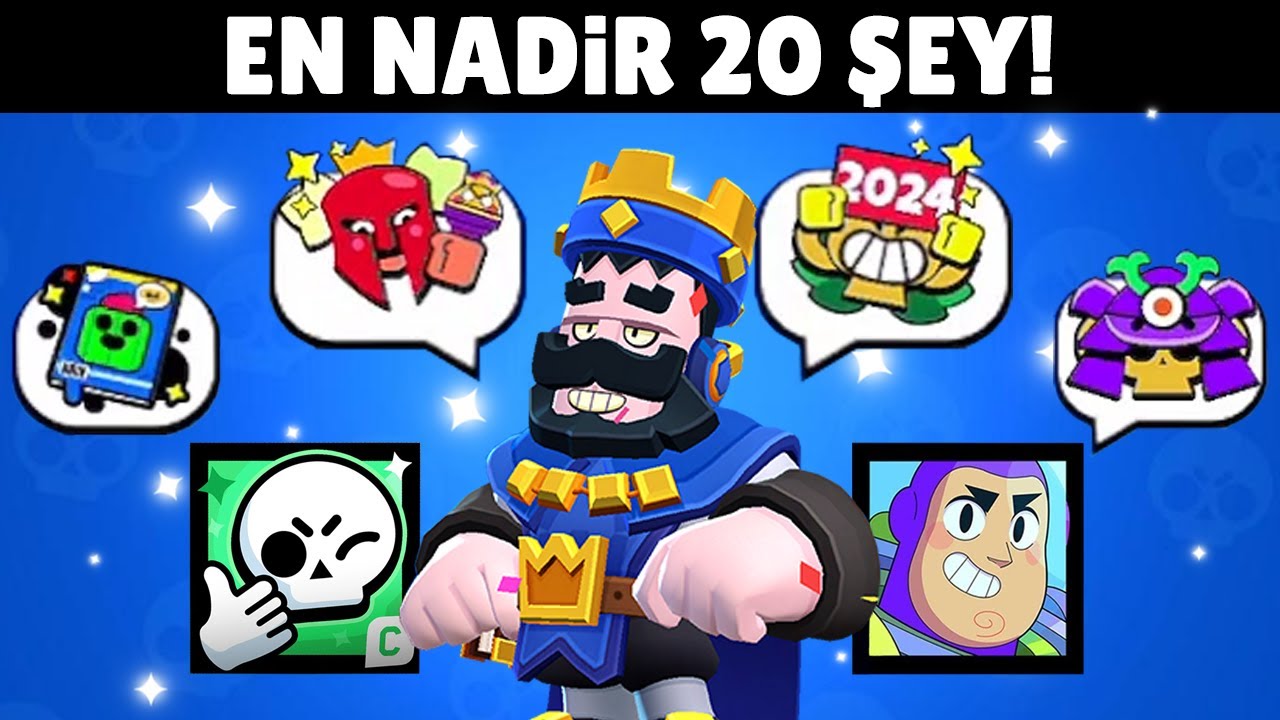 BRAWL STARS TARİHİNDEKİ EN NADİR 20 ŞEY NASIL ALINIR😱