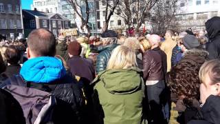Protest in Iceland 9. April 2016 ( 6th day in a row ) #2