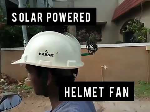 Solar powered helmet