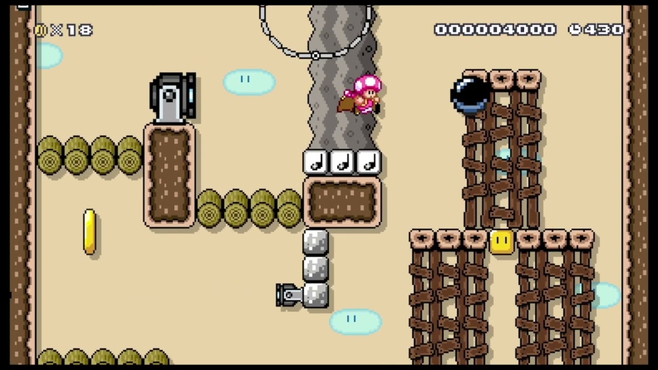 のぼっておりて ほうだいマウンテン / Cannon by ゲッコウ【Super Mario Maker 2】