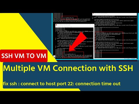 Multiple VM Connection with SSH || Connect to host port 22: connection time out
