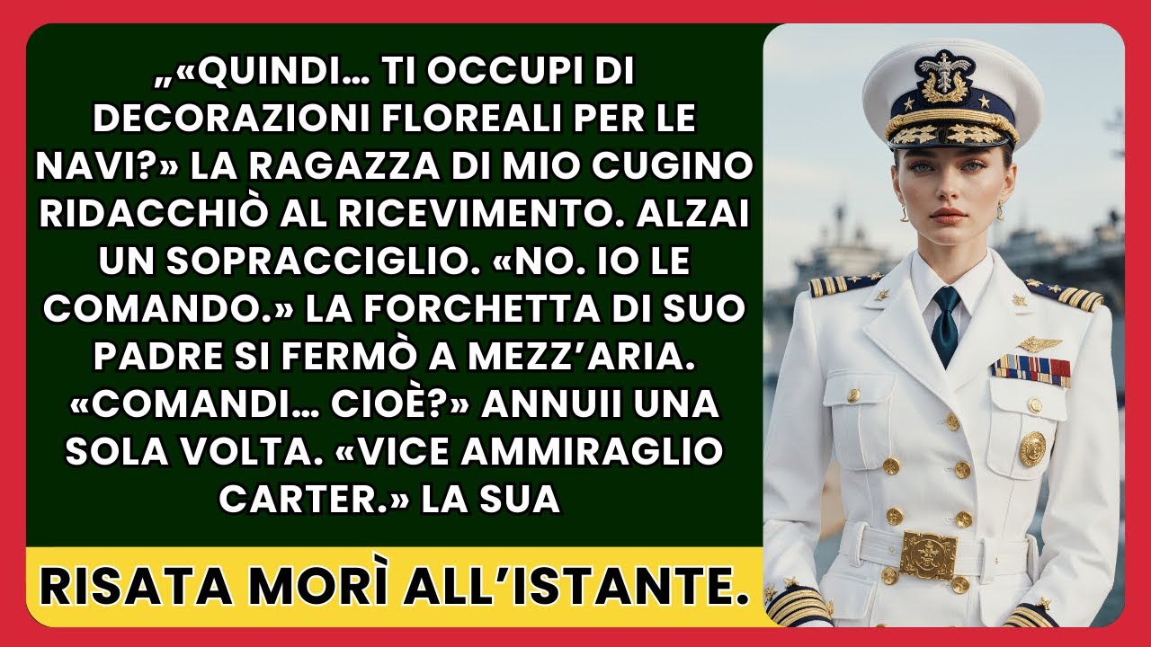 Derise il mio “lavoro da marinaio femminile” — finché mi presentai come viceammiraglio Carter
