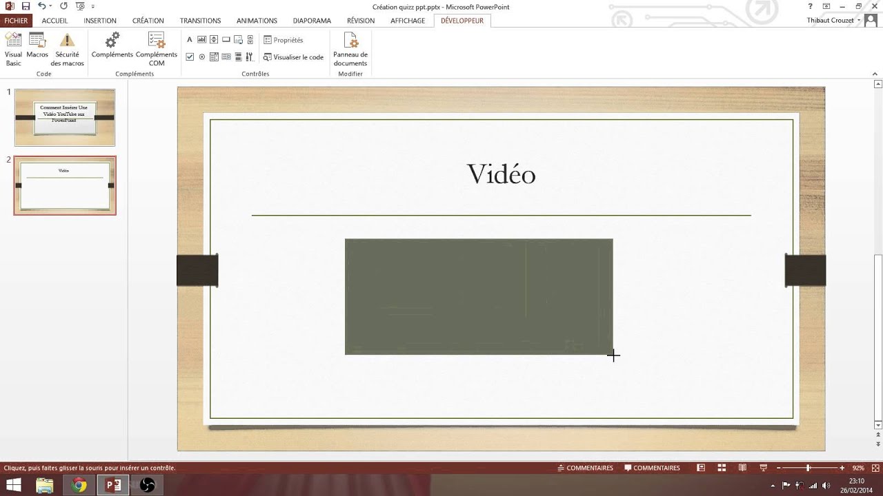 Ins rer Une Vid o Youtube Sur Power Point YouTube
