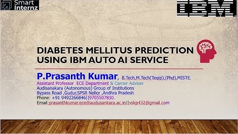 Diabetes mellitus prediction using IBM Auto AI service-Gurucool Project