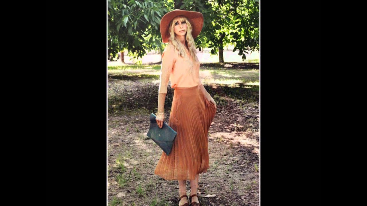 Wild Pleating Yellow Long Skirt-Romwe