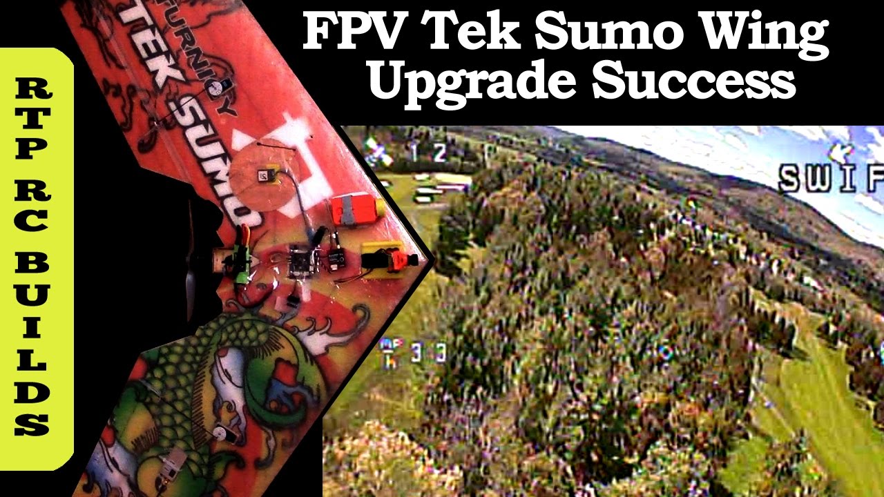 FPV Tek Sumo Wing Upgrades and iNav Testing - EZHUF Nano, Copper Foil under GPS, New Motor, New ESC