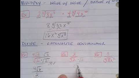 Operations with nth roots VIDEO