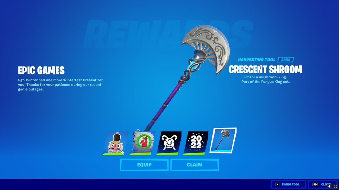 How to get 15th PRESENT in FORTNITE! (Madcap Crescent Shroom Pickaxe)