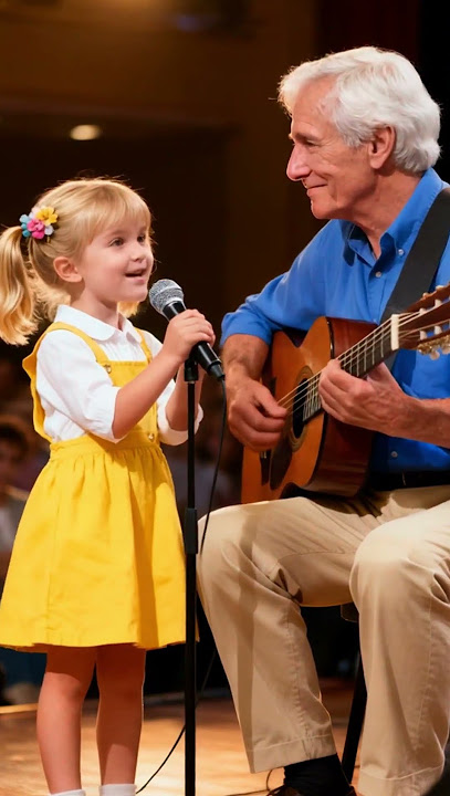 Grandfather and granddaughter emotional duet#babysongs #music #lovemusic