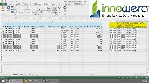 KO02 - Change Order From Excel