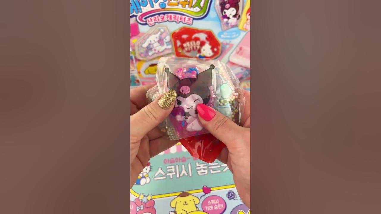 Hello kitty friends slime diy fidget toy maker satisfying video asmr